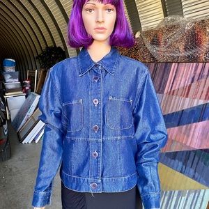Democracy Tencel Iridescent Denim Jean Jacket
